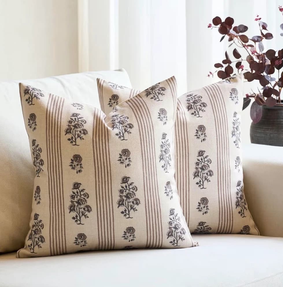 Throw pillow covers! (Floral)